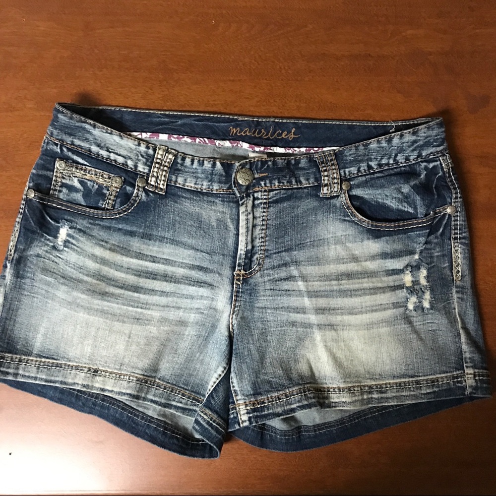 Distressed Jean Short